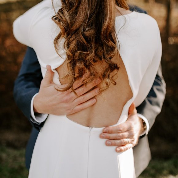 BHLDN Jenny Yoo Karina Wedding Gown Size 4 - Picture 4 of 13